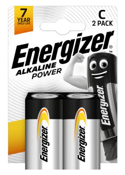 Energizer Alkaline Power Μπαταρίες C/LR14, 1.5V, 2 Τεμάχια