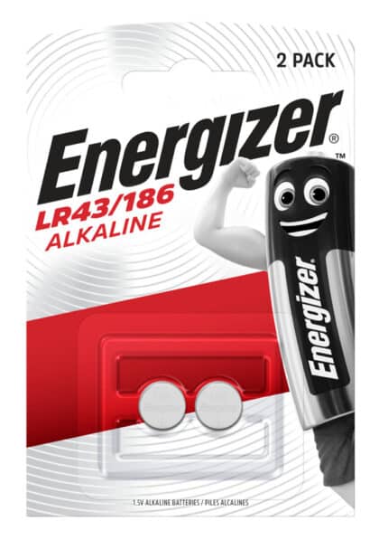 Energizer LR43/186 Αλκαλικές Μπαταρίες 1.5V, 2 Τεμάχια
