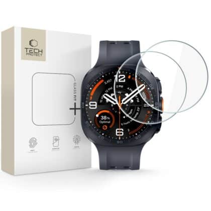 TECH-PROTECT Glass Fit+ Σκληρυμένο Γυαλί 2-Pack για Samsung Galaxy Watch Ultra 2 (47 mm), Διαφανές
