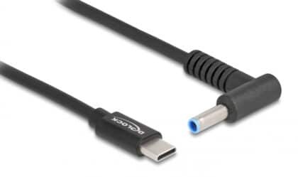 Delock 87971 Καλώδιο Τροφοδοσίας USB-C σε HP 4.5x3.0mm, 1.5m, Μαύρο