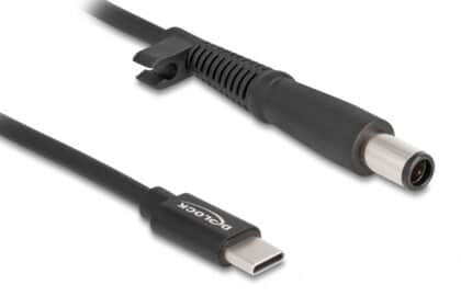 Delock 87972 Καλώδιο Τροφοδοσίας USB-C σε HP 7.4x5.0mm, 1.5m, Μαύρο