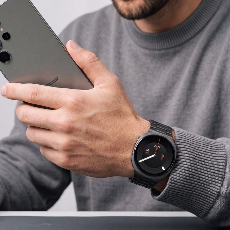 Tech-Protect Stainless Samsung Galaxy Watch 8 / 9 / Classic (40 / 44 / 46 mm) Μαύρο - Image 3