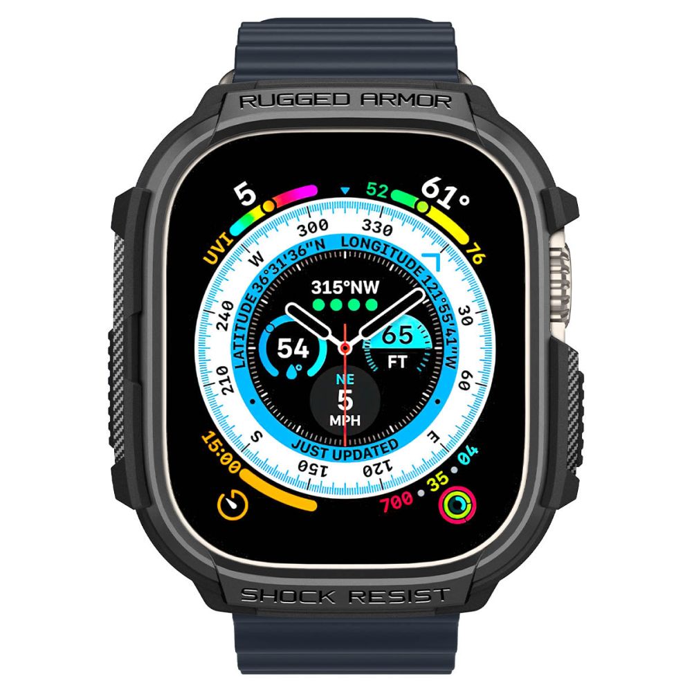 Spigen Rugged Armor Apple Watch Ultra 1 / 2 / 3 / 4 (49 mm) Μαύρο Ματ - Image 4