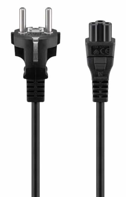 GOOBAY 93586 Καλώδιο Τροφοδοσίας 0.75mm², 1.8m, Μαύρο