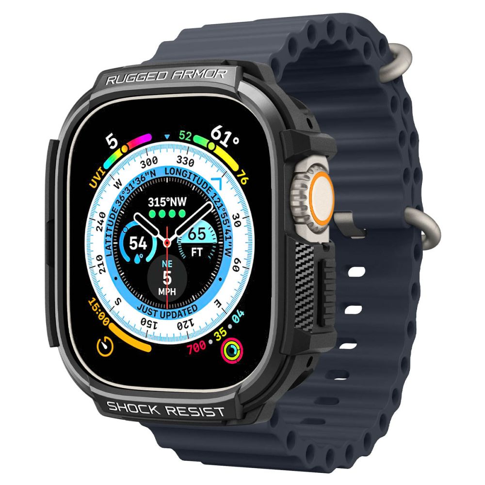 Spigen Rugged Armor Apple Watch Ultra 1 / 2 / 3 / 4 (49 mm) Μαύρο Ματ - Image 3