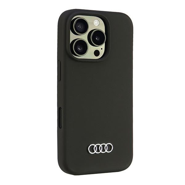 Audi Θήκη Σιλικόνης iPhone 16 Pro 6.3" μαύρο hardcase AU-LSRIP16P-Q3/D1-BK - Image 2
