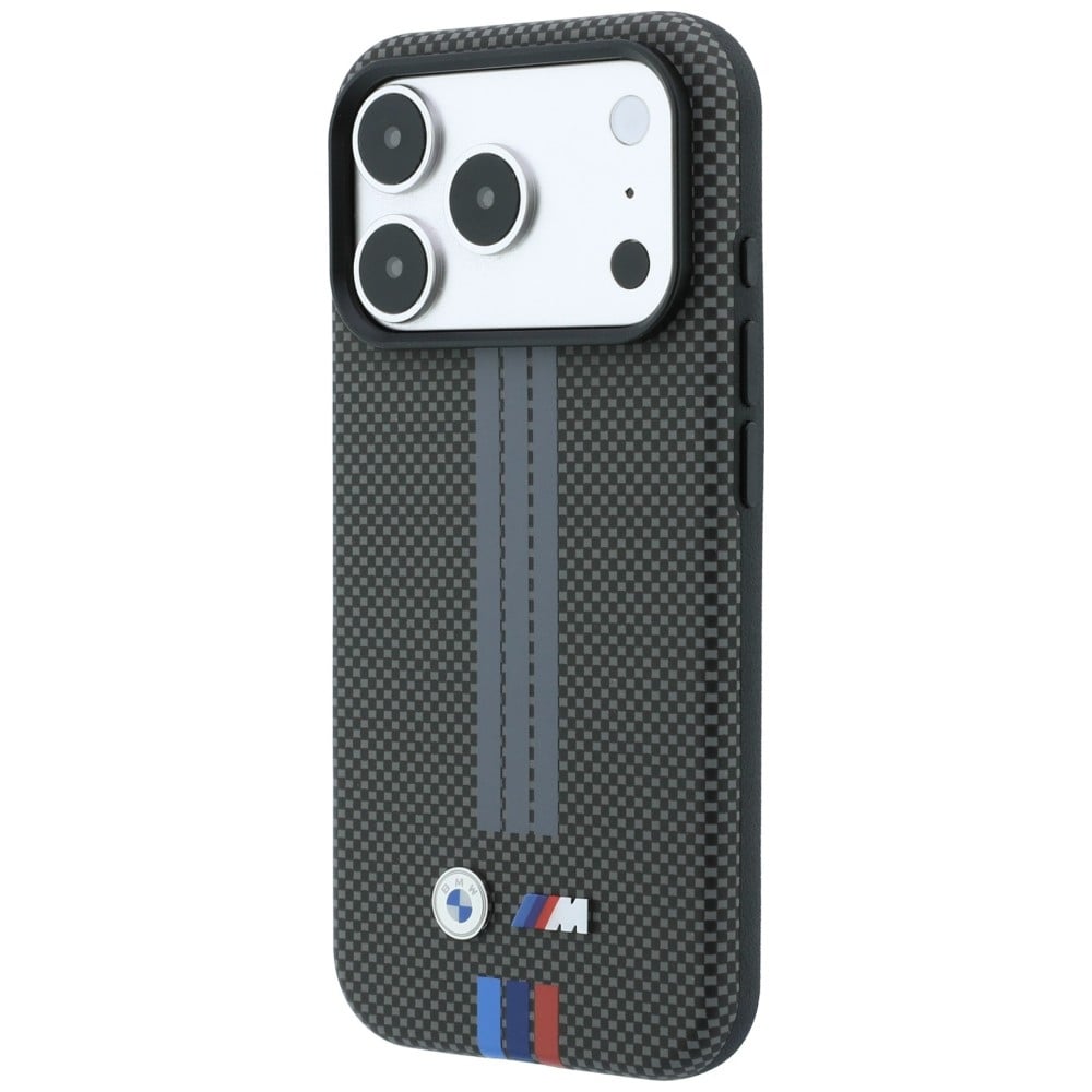 BMW M Quadrille Kevlar Tricolor Print Lines θήκη MagSafe για iPhone 18 Pro / 17 Pro ανθρακί - Image 2