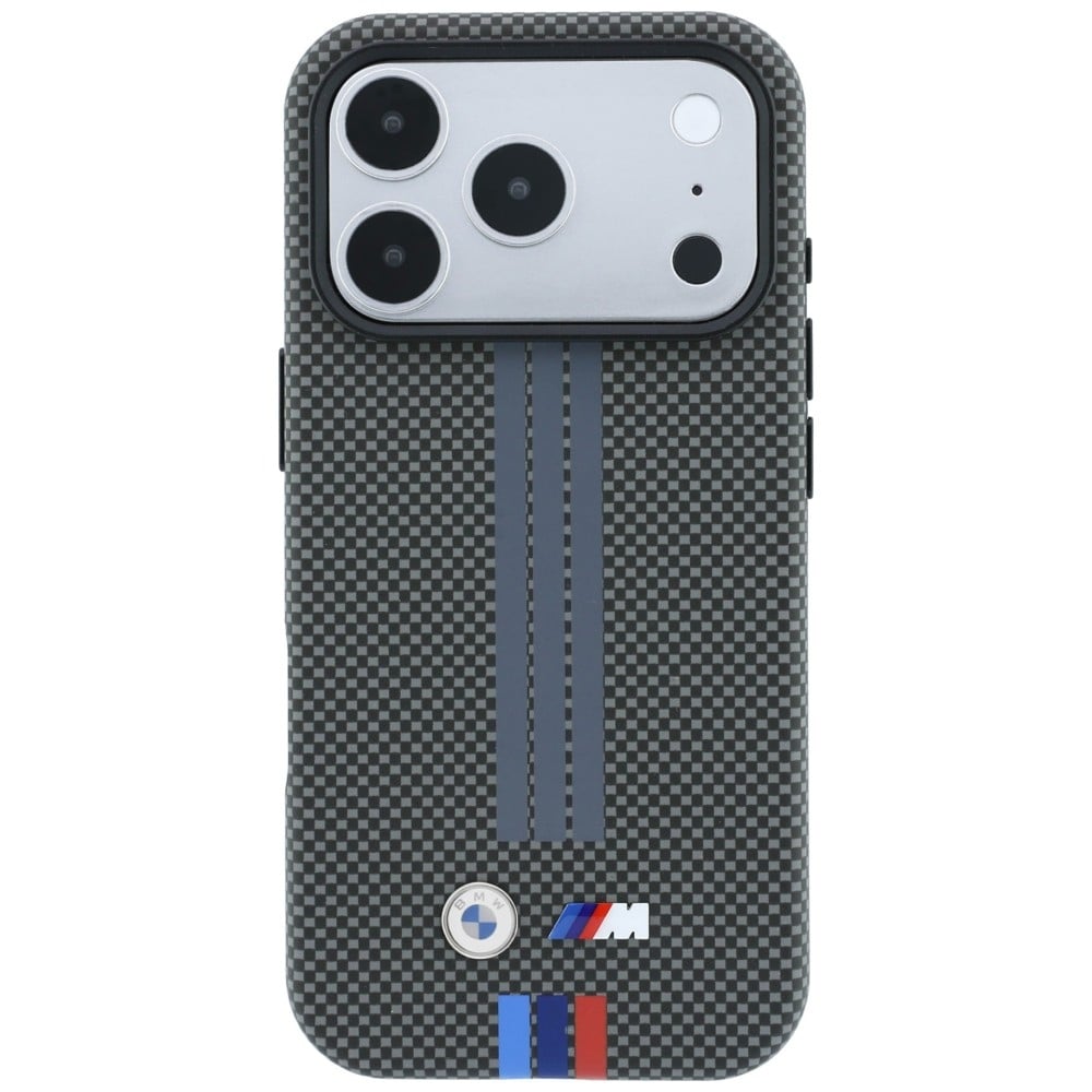 BMW M Quadrille Kevlar Tricolor Print Lines θήκη MagSafe για iPhone 18 Pro / 17 Pro ανθρακί - Image 3