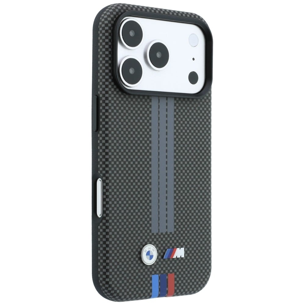 BMW M Quadrille Kevlar Tricolor Print Lines θήκη MagSafe για iPhone 18 Pro / 17 Pro ανθρακί - Image 4