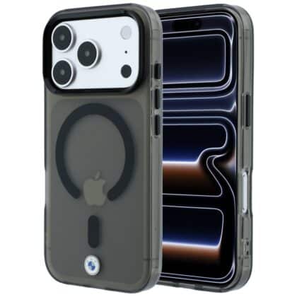 Θήκη BMW Sign Frosted IML & Metal Logo MagSafe για iPhone 18 Pro / 17 Pro μαύρο