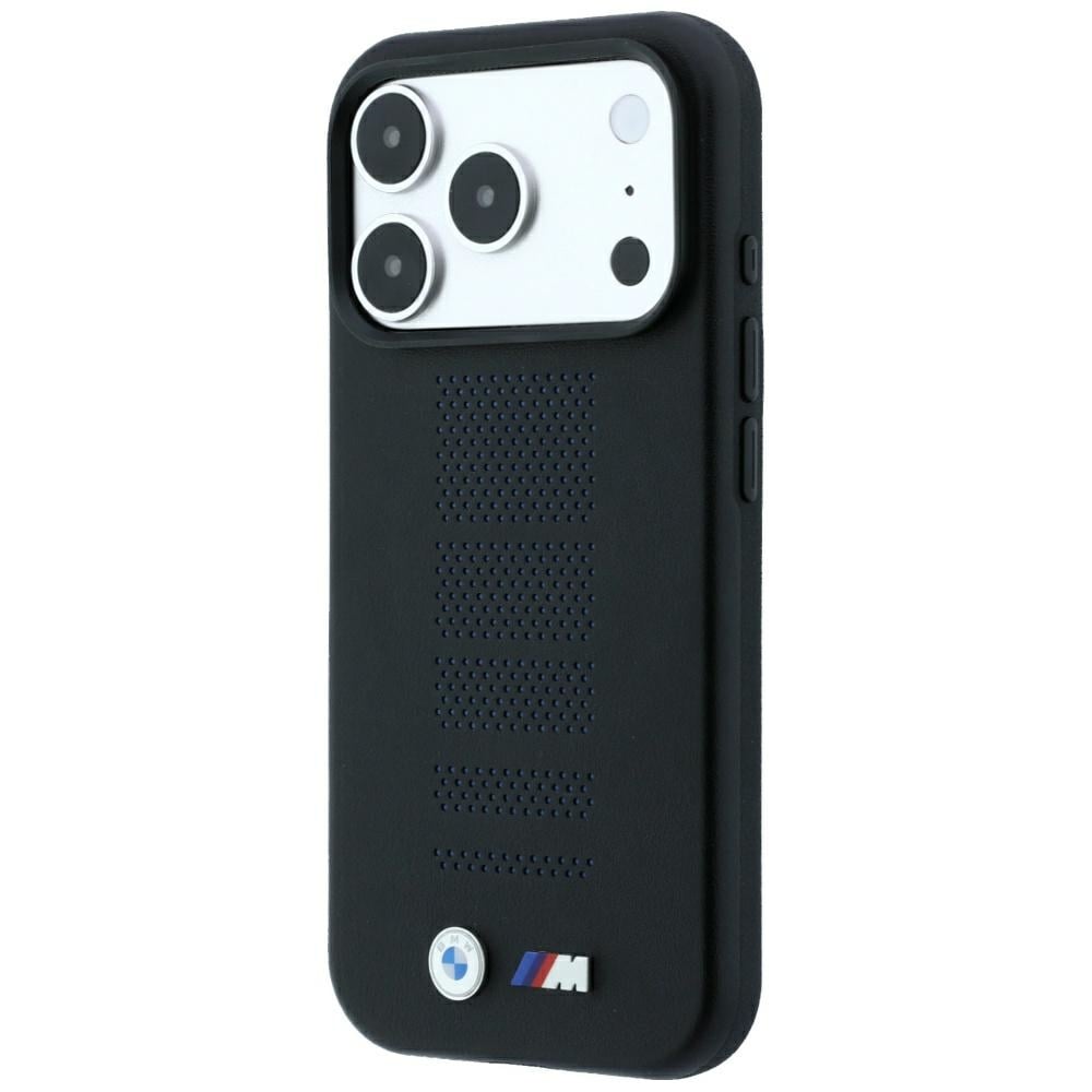 BMW M Blue Perfo Metal Logo MagSafe - θήκη για Apple iPhone 18 Pro / 17 - Μαύρο - Image 2
