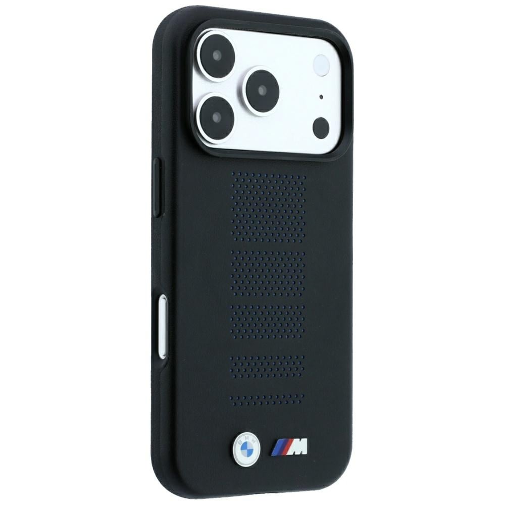 BMW M Blue Perfo Metal Logo MagSafe - θήκη για Apple iPhone 18 Pro / 17 - Μαύρο - Image 4