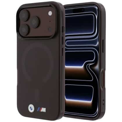 BMW M IML Frosted Metal Logo & Trims MagSafe θήκη για iPhone 18 Pro / 17 Pro Μπορντό