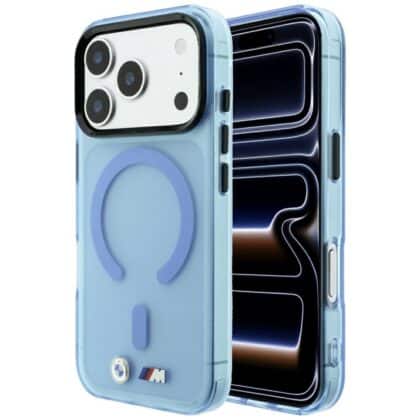 BMW M IML Frosted Metal Logo & Trims - θήκη για Apple iPhone 18 Pro Max / 17 Pro Max - Μπλε