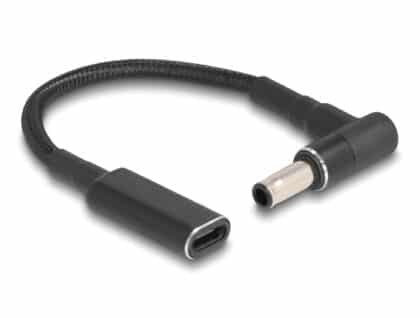 Powertech CAB-UC066 Αντάπτορας Τροφοδοσίας Laptop, USB-C σε Samsung 5.5x3mm, Μαύρος