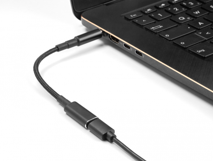 POWERTECH αντάπτορας τροφοδοσίας laptop USB-C σε Dell 4.5x3.0mm CAB-UC072 μαύρος - Image 2