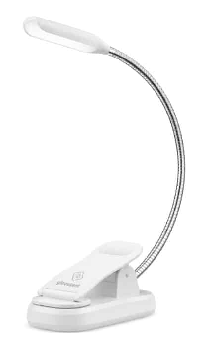 Glocusent GLCSNTBL105W Φακός Διαβάσματος LED, Επαναφορτιζόμενος 45lm, Λευκός
