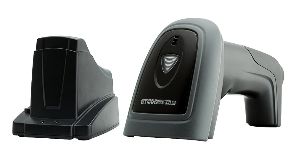 GTCODESTAR GT-1901C barcode scanner με βάση 1D & 2D ενσύρματο & ασύρματο Bluetooth 2000mAh μαύρο - Image 2