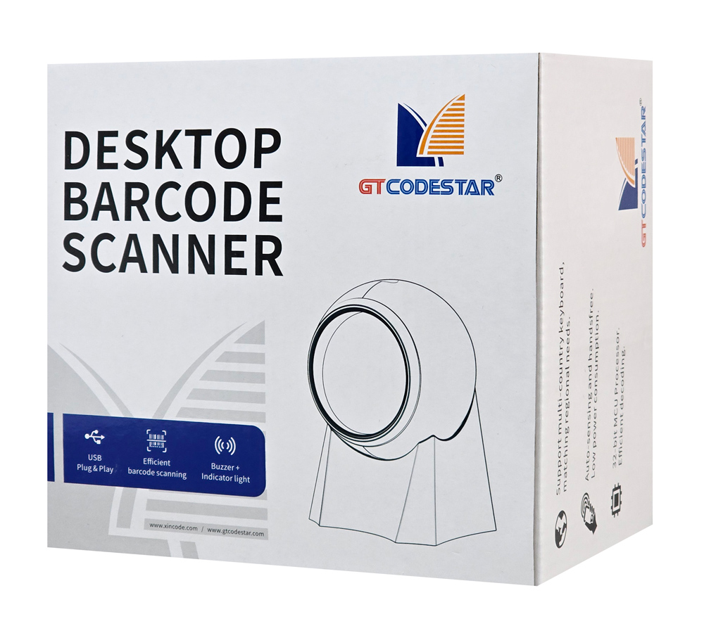 GTCODESTAR GT-8800F επιτραπέζιο barcode scanner 1D & 2D ενσύρματο μαύρο - Image 3