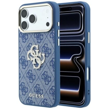 Guess Θήκη 4G & Big Strass Logo για iPhone 18 Pro / iPhone 17 Pro Μπλε