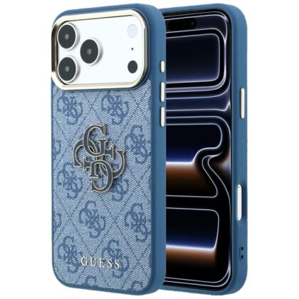 Guess Guess 4G & Big Resin Logo - θήκη για Apple iPhone 17 Pro Max - Μπλε
