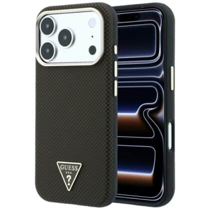 Guess Kevlar Triangle Logo MagSafe - θήκη για Apple iPhone 18 Pro Max / 17 Pro Max - Καφέ