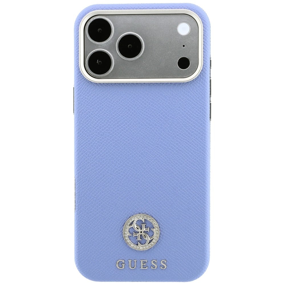 Guess Grained Round Strass Logo MagSafe - θήκη για Apple iPhone 18 Pro Max / 17 - Μπλε - Image 3