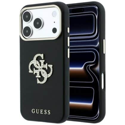 Guess Smooth & Big Strass Logo - θήκη για Apple iPhone 18 Pro Max / 17 Pro Max - Μαύρο