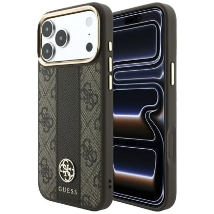 Guess θήκη MagSafe 4G με Stripe Round και Classic Logos για iPhone 18 Pro Max / iPhone 17 Pro Max