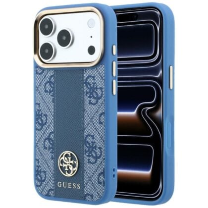 Guess Guess 4G με Σχέδιο Σε Ρόμβο και Κλασικά Λογότυπα MagSafe - θήκη για Apple iPhone 18 Pro Max / 17 Pro Max - Μπλε