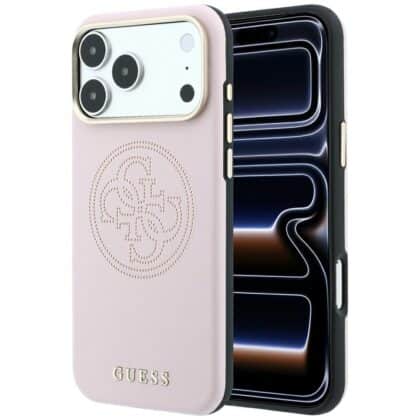 Guess Perforated 4G MagSafe - θήκη για Apple iPhone 18 Pro Max / 17 Pro Max - Ροζ