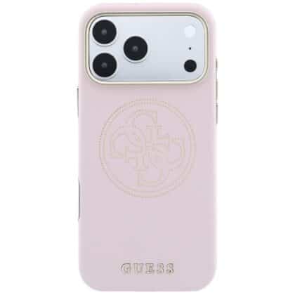 Ροζ θήκη Guess Perforated 4G MagSafe για Apple iPhone 18 Pro Max