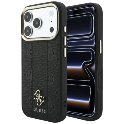 Guess Guess Stripe Peony 4G Logo - θήκη για Apple iPhone 18 Pro / 17 Pro - Μαύρο