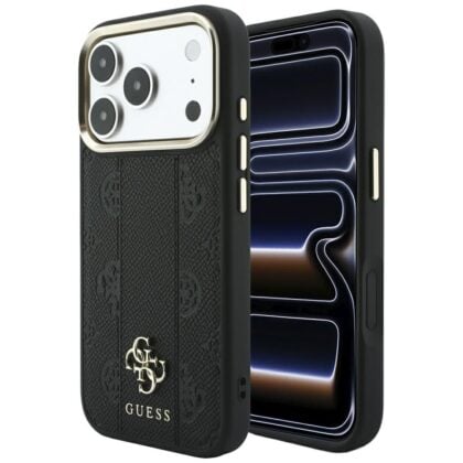 Guess Guess Stripe Peony 4G Logo - θήκη για Apple iPhone 18 Pro Max / 17 Pro Max - Μαύρο