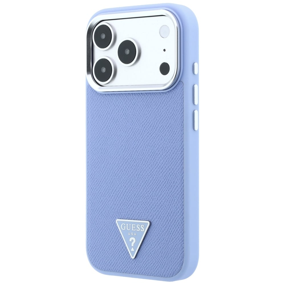 Guess Grained Triangle Logo MagSafe - θήκη για Apple iPhone 18 Pro Max / 17 - Μπλε - Image 2