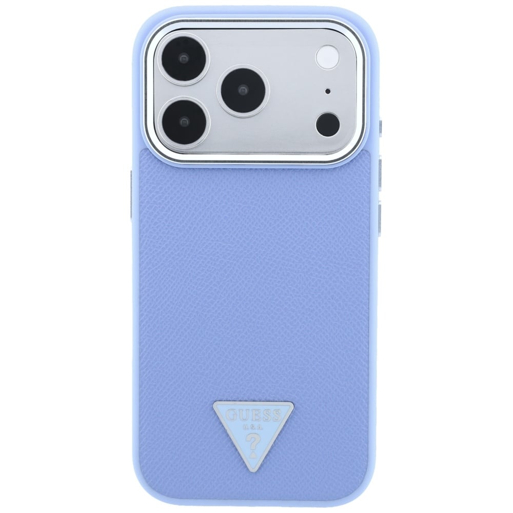 Guess Grained Triangle Logo MagSafe - θήκη για Apple iPhone 18 Pro Max / 17 - Μπλε - Image 3