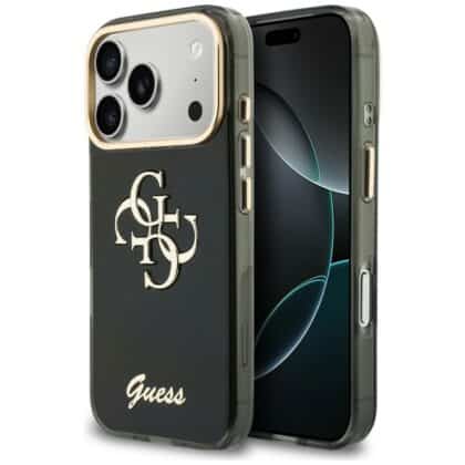 Guess θήκη IML 4G Script Metal για iPhone 18 Pro / iPhone 17 Pro μαύρο