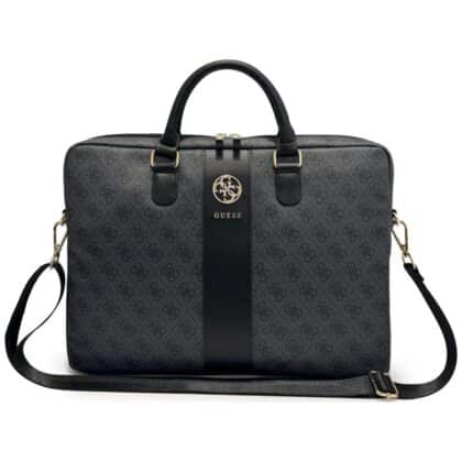 Guess Torba 4G Round & Classic Logos Stripe 16”, Μαύρο