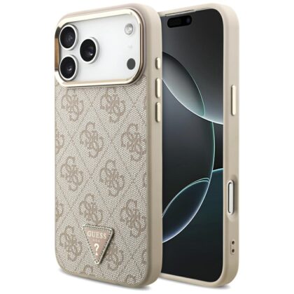 Guess Guess 4G Triangle Logo MagSafe - θήκη για Apple iPhone 18 Pro Max / 17 Pro Max - Ροζ