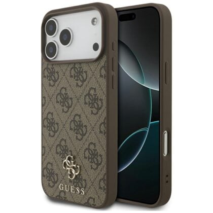 Guess Guess 4G Μικρή Κλασική Λογότυπο - θήκη για Apple iPhone 18 Pro Max / 17 - Καφέ