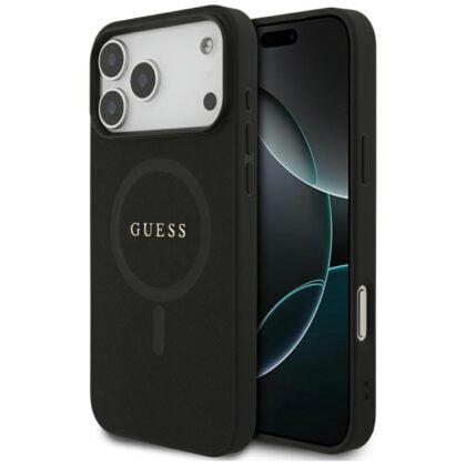 Guess Saffiano Classic Logo - θήκη για Apple iPhone 18 Pro Max / 17 - Μαύρο