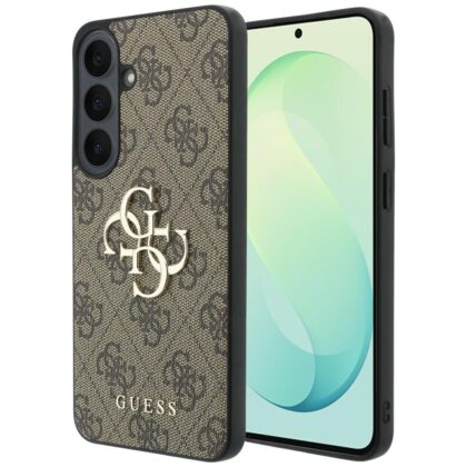 Guess Θήκη Leather 4G Metal Logo για Samsung Galaxy S26 FE Καφέ