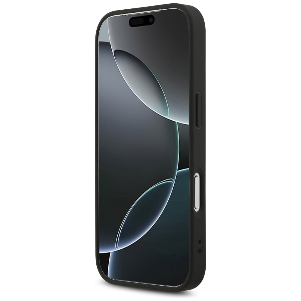 Guess Leather 4G Triangle Strass - θήκη για Apple iPhone 18 Pro / 17 - Μαύρο - Image 5