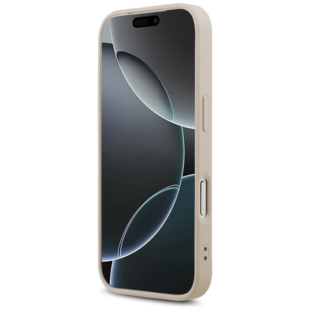 Guess Leather 4G Triangle Strass - θήκη για Apple iPhone 18 Pro / 17 - Ροζ - Image 5