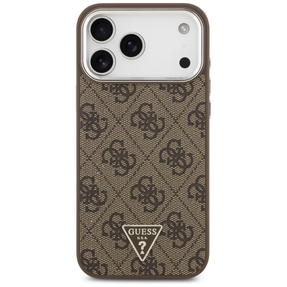 Guess Guess 4G Triangle Logo MagSafe - θήκη για Apple iPhone 18 Pro Max / 17 - Καφέ - Image 3