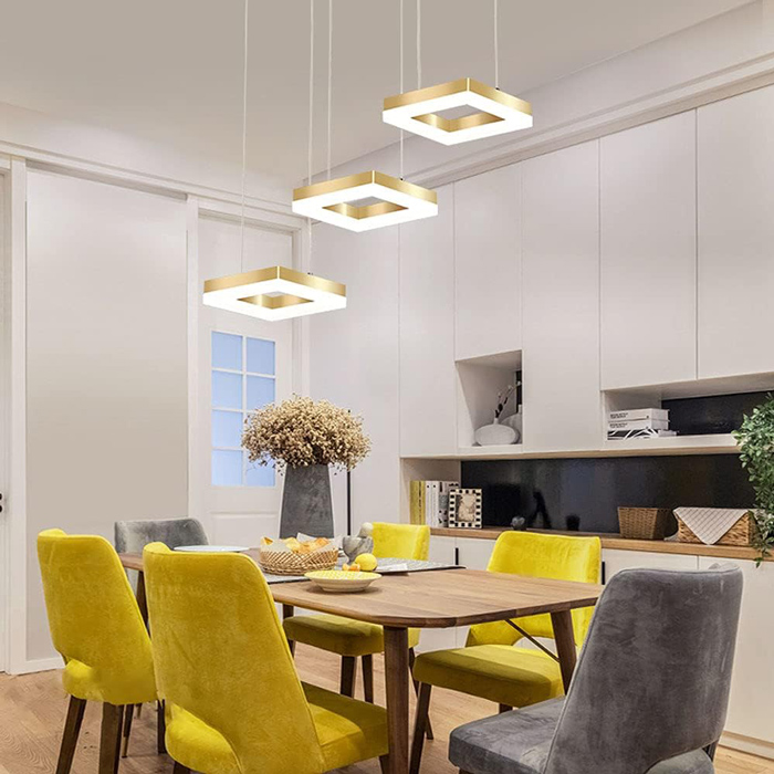 POWERTECH φωτιστικό οροφής LED HLL-0101 35W 4000K 70x120cm χρυσό - Image 2