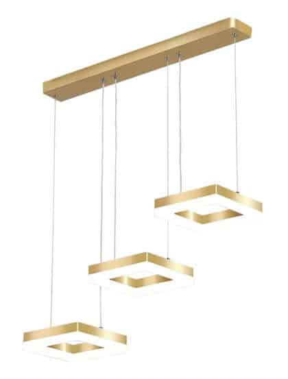 Powertech HLL-0101 Φωτιστικό Οροφής LED, 35W, 4000K, 70x120cm, Χρυσό