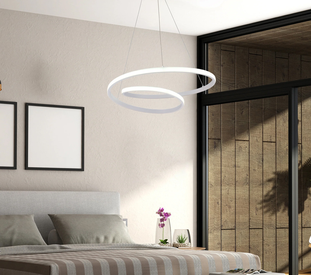 POWERTECH φωτιστικό οροφής LED HLL-0153 25W 4000K Φ40cm 1m λευκό - Image 2