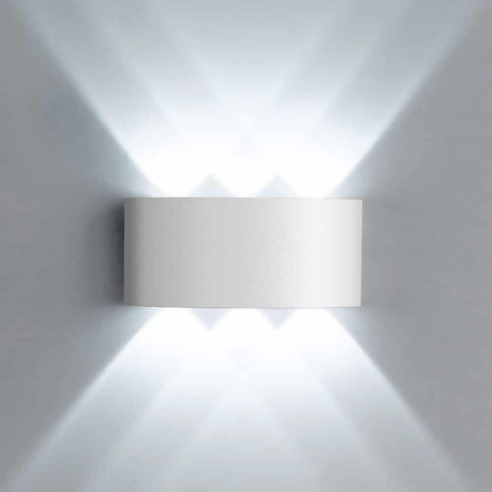 POWERTECH φωτιστικό τοίχου LED HLL-0160 6W 4000K 510lm IP65 λευκό - Image 2