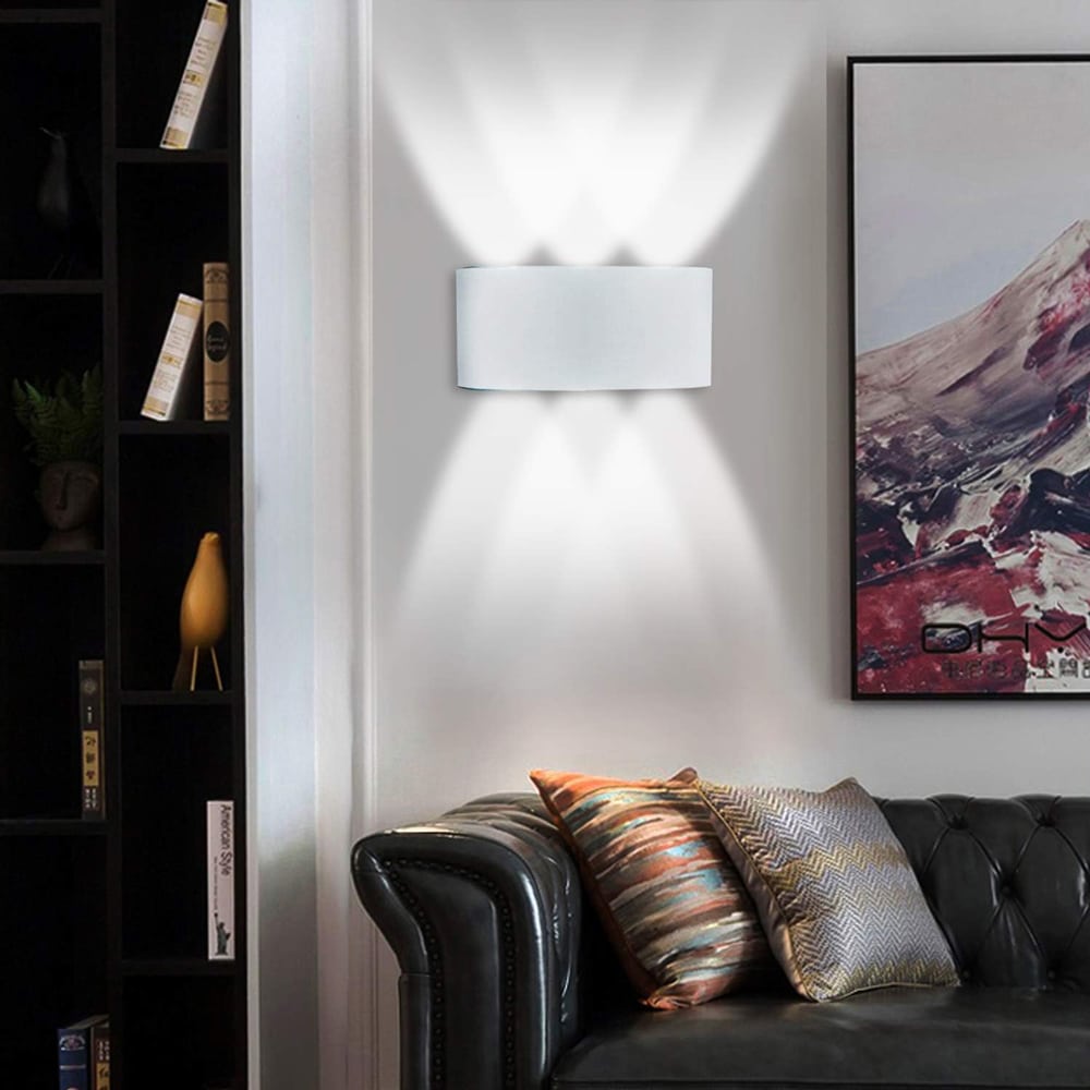 POWERTECH φωτιστικό τοίχου LED HLL-0160 6W 4000K 510lm IP65 λευκό - Image 3